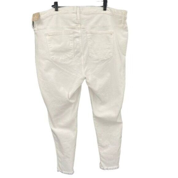 Madewell High‎ Waist Button Fly Ankle Jeans Size 37 White NWT - Picture 8 of 14
